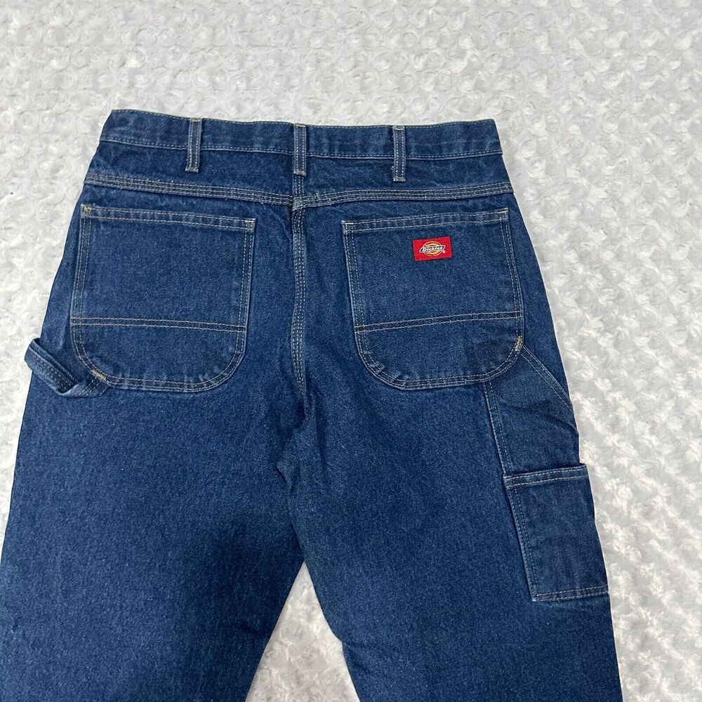 Dickies Jeans Mens 34x33 Carpenter Relaxed Fit Heavyweight Denim Cotton Workwear - Picture 12 of 12